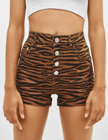 Pantaloni  scurti Bershka, mix culori, 36