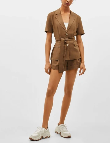 Blazer Bershka, maro