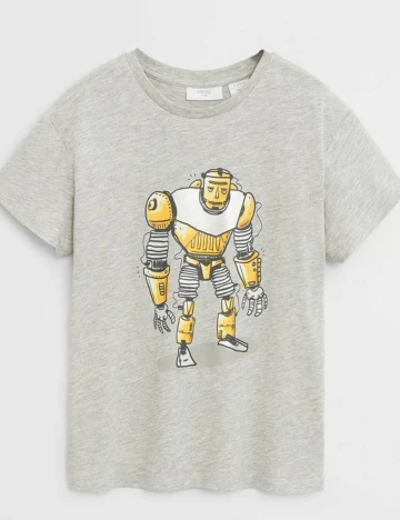 Tricou Mango Kids, gri
