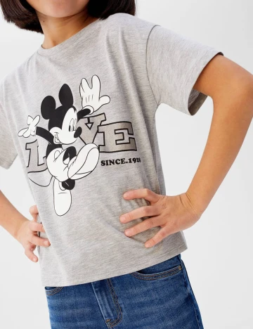 Tricou Mango Kids, gri