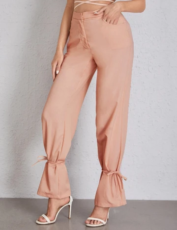 Pantaloni SHEIN, roz piersica Roz