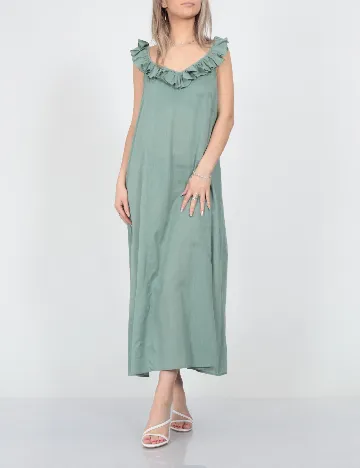 Rochie medie Jacqueline de Yong, verde Verde