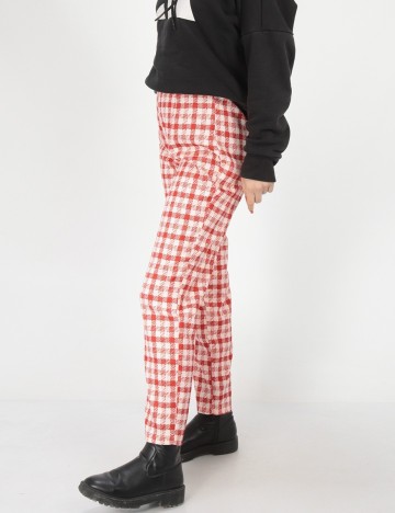 Pantaloni Double Crazy, rosu