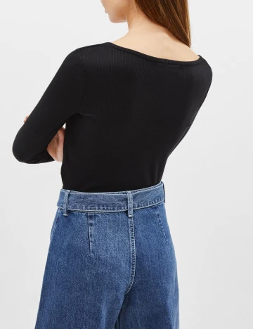 Top Bershka, negru Negru