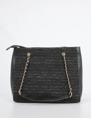 Geanta Anna Field, negru Negru
