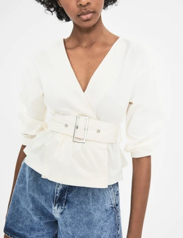 Bluza Bershka, crem