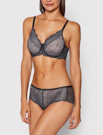 Sutien Mirage Spotlight Triumph, gri inchis