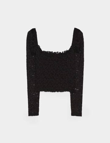 Top Bershka, negru