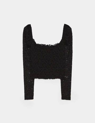 Top Bershka, negru