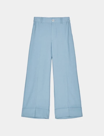 Pantaloni Bershka, albastru Albastru
