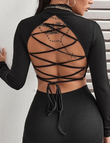 Top SHEIN, negru