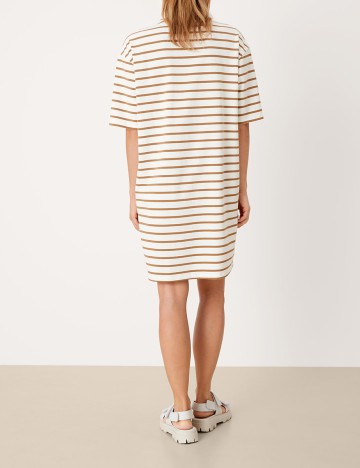 Rochie scurta s.Oliver, alb/maro