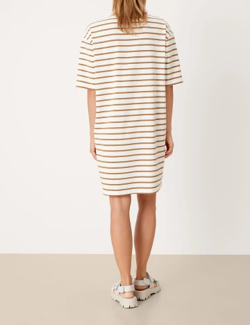 Rochie scurta s.Oliver, alb/maro