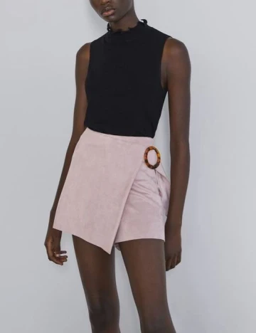 Fusta pantalon Zara, roz