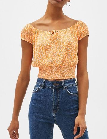 Top Bershka, portocaliu