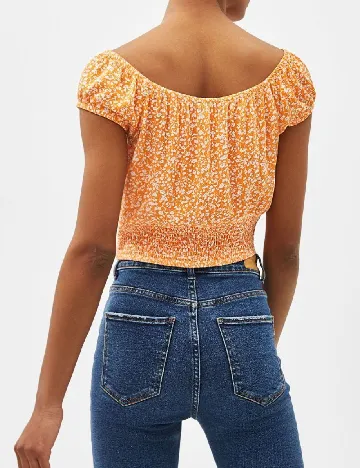 Top Bershka, portocaliu