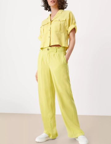 Pantaloni s.Oliver, galben, W36