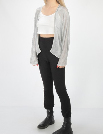 Cardigan s.Oliver, argintiu
