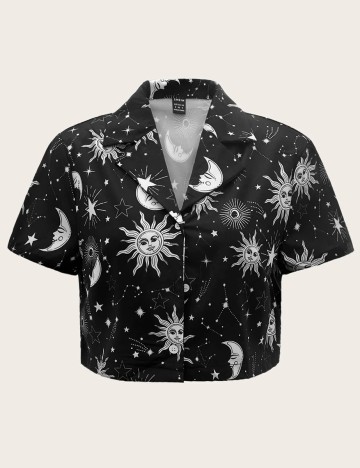 Top SHEIN, negru, S