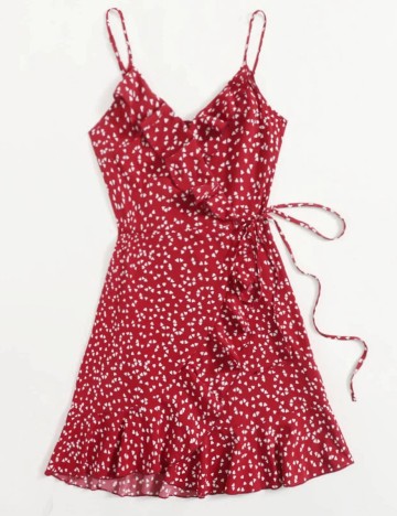 Rochie scurta SHEIN, rosu