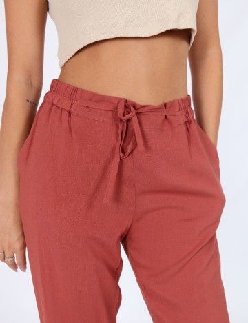 Pantaloni Vero Moda, caramiziu