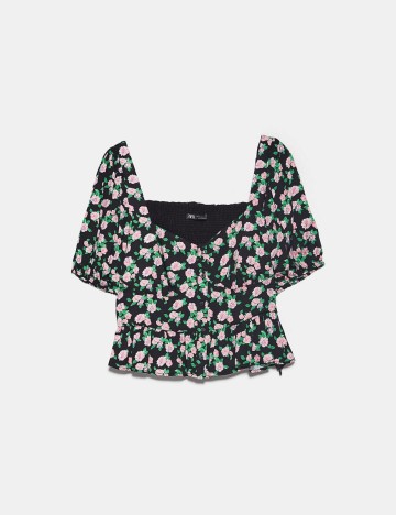 Top Zara, floral, XS