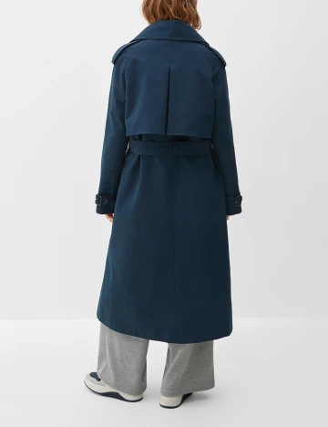 Trench Q/S, bleumarin Albastru