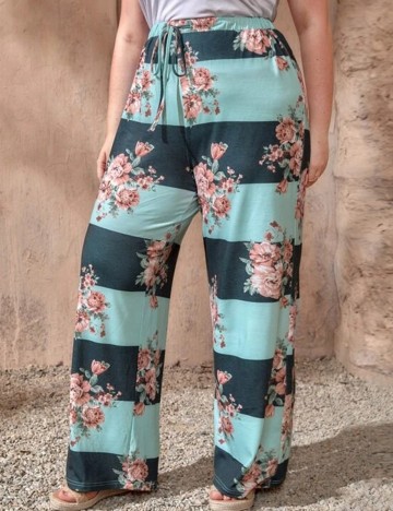 Pantaloni SHEIN CURVE, floral