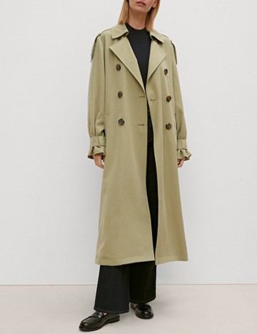 
						Trench Comma, verde, 36