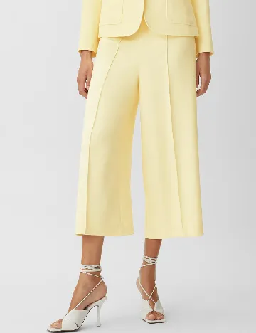 Pantaloni Comma, galben