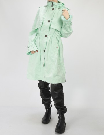 
						Trench Comma, verde, 36