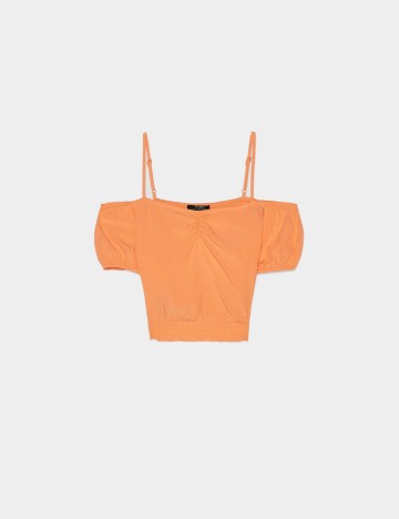Top Bershka, portocaliu, L