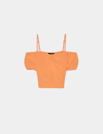 Top Bershka, portocaliu
