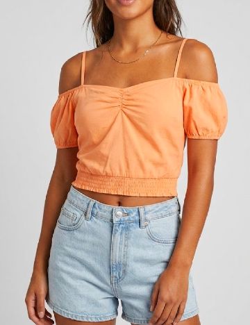 Top Bershka, portocaliu, L