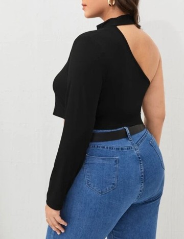 Top SHEIN CURVE, negru