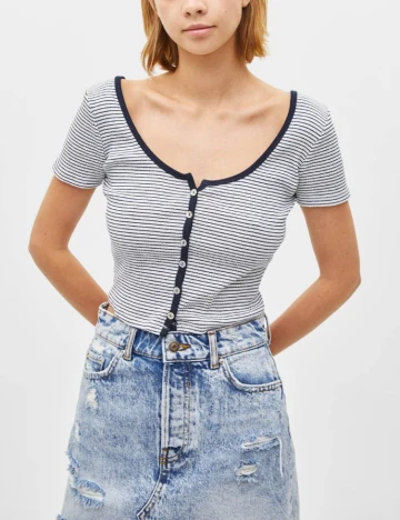 Top Bershka, mix culori