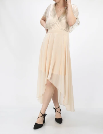 Rochie scurta AX Paris, nude