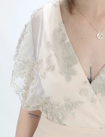 Rochie scurta AX Paris, nude