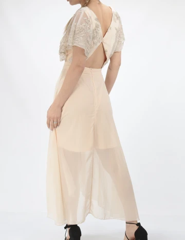 Rochie scurta AX Paris, nude