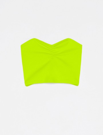 Top Bershka, verde, M