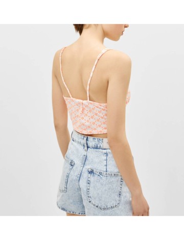 Top Bershka, roz fucsia