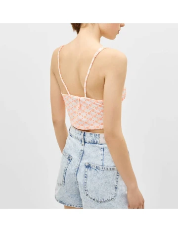 Top Bershka, roz fucsia Roz