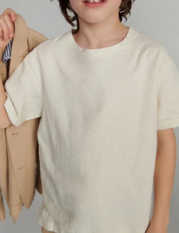 Tricou Reserved, ecru