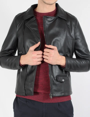 Geaca Pull&Bear, negru Negru
