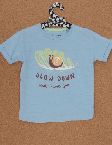 Tricou Reserved, bleu