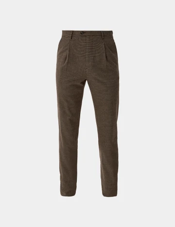 Pantaloni s.Oliver, maro inchis