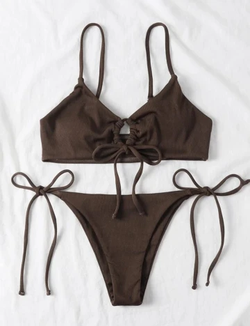 Costum de baie SHEIN, maro