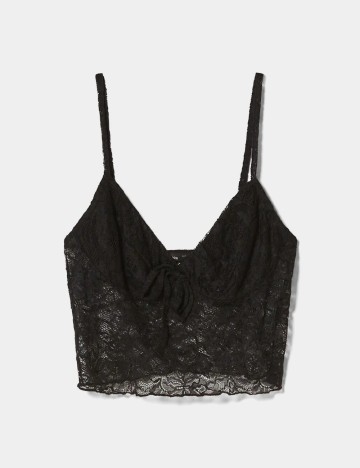 Top Bershka, negru