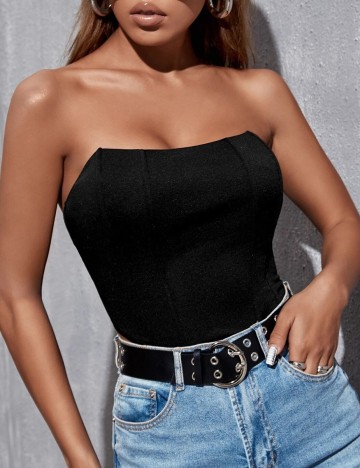 Top SHEIN, negru