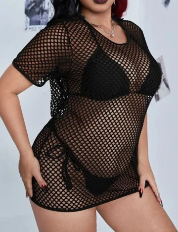 Costum de baie SHEIN CURVE, negru Negru